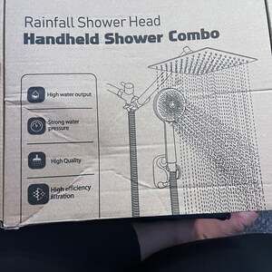 Rainfall Shower Head and Handheld Shower Combo - High Pressure & Filtration
